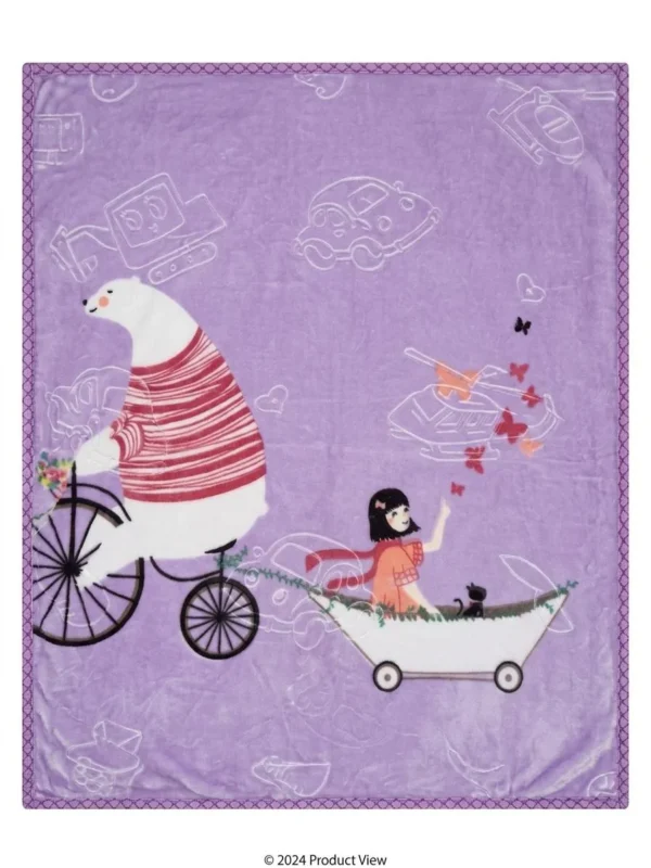 Cobertor doble morado Cobertor premium grande