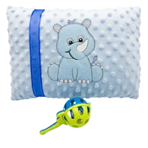 almohada liston con sonaja azul almohada liston con sonaja azul cielo