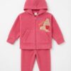 Conjunto de Polar con Capucha y Bordado "Swetty" para Niña